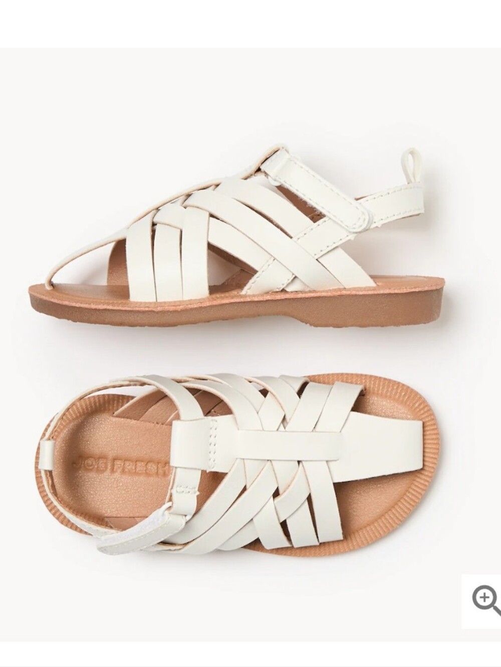 Joe Fresh Cream Woven Toddler Sandals